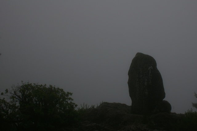 濃霧の中の歌碑（2）