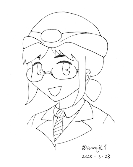 三鷹さん（線画）