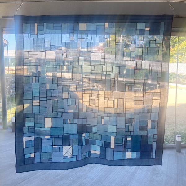 青を基調としたポジャギ作品