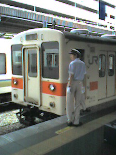 列車後部へ回って