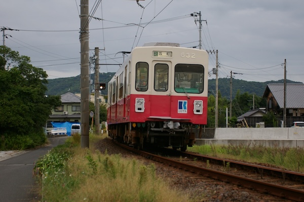 列車後部から