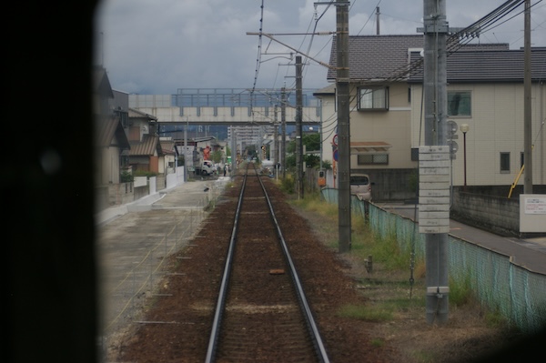車内から見る多肥駅北方