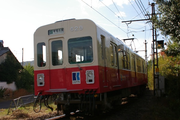 振り返って600形629を