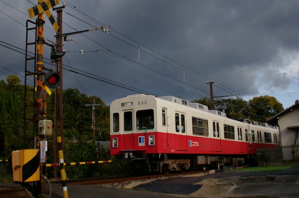 踏切振り返り構図（瓦町行き・2）