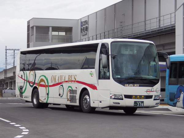 徳島行バス進入