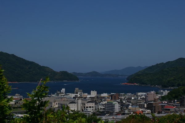 宇和島城二の丸からの眺め